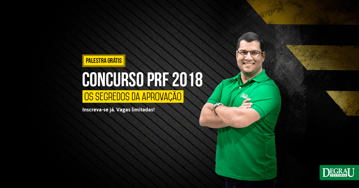 Palestra sobre o concurso PRF com o professor Rodrigo Menezes