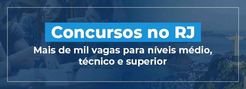 Concursos RJ: inscrições abertas para 1.015 vagas