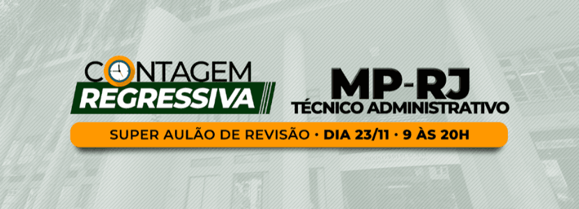 Concurso MP-RJ: Inscreva-se no Aulão de Véspera da Degrau Cultural