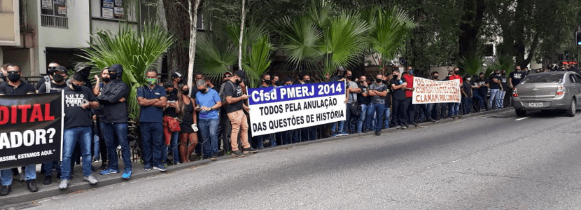 Concursos RJ: aprovados em seleções anteriores protestaram em frente à sede do governo estadual