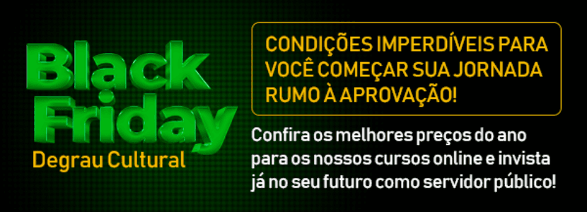 Black Friday do concurseiro: qualquer curso online por apenas R$ 98