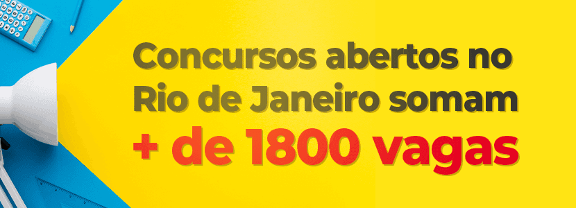 Concursos abertos no Rio de Janeiro somam mais de 1800 vagas