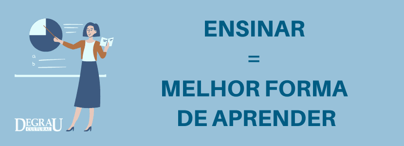Ensinar é uma das melhores formas de aprender. Entenda!