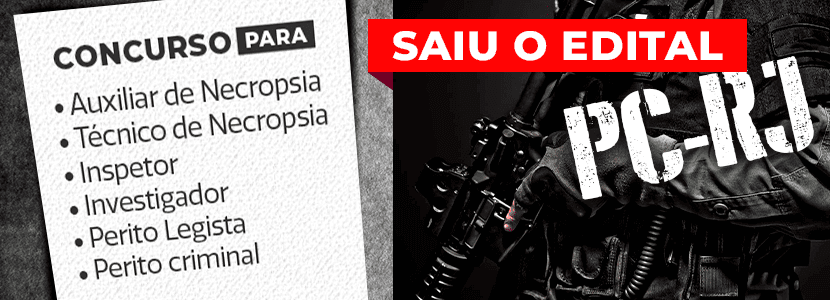 Concurso PC-RJ: saem editais com 350 vagas. Até R$9.924