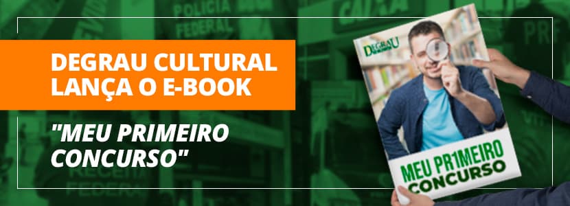 Degrau Cultural lança o e-book "Meu Primeiro Concurso"