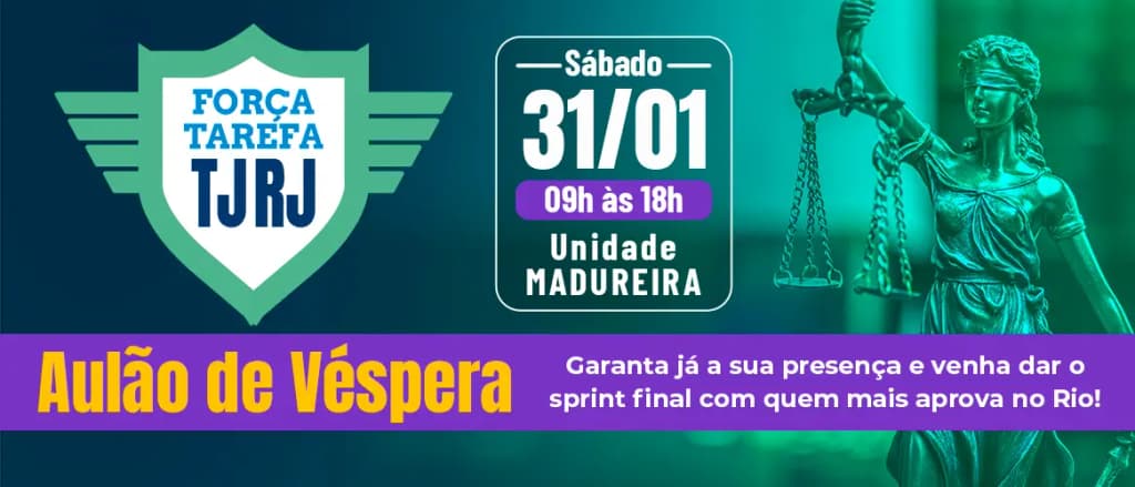 Concurso TJ RJ: DEGRAU promove Aulão de Véspera