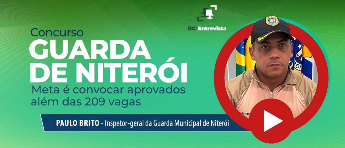 Concurso Guarda de Niterói: cadastro deverá ser bastante utilizado, diz inspetor-geral